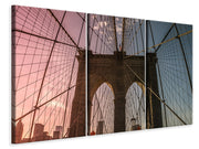 3 darab Vászonképek Brooklyn Bridge Close up