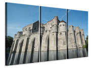 3 darab Vászonképek Castle Gravensteen