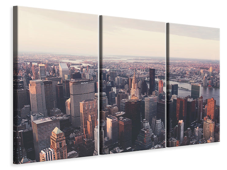 3 darab Vászonképek A view of New York