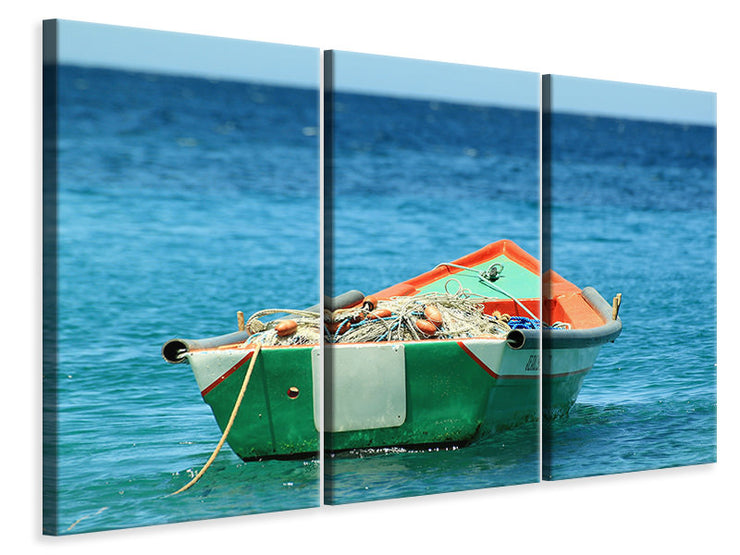 3 darab Vászonképek A fishing boat
