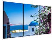 3 darab Vászonképek Exclusive Santorini