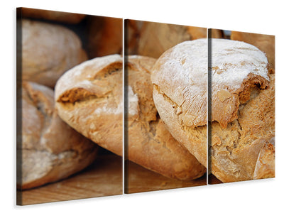 3 darab Vászonképek Healthy bread