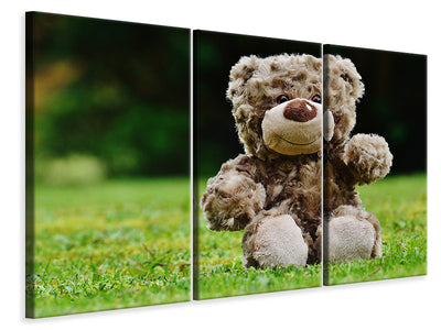 3 darab Vászonképek Happy Teddy Bear