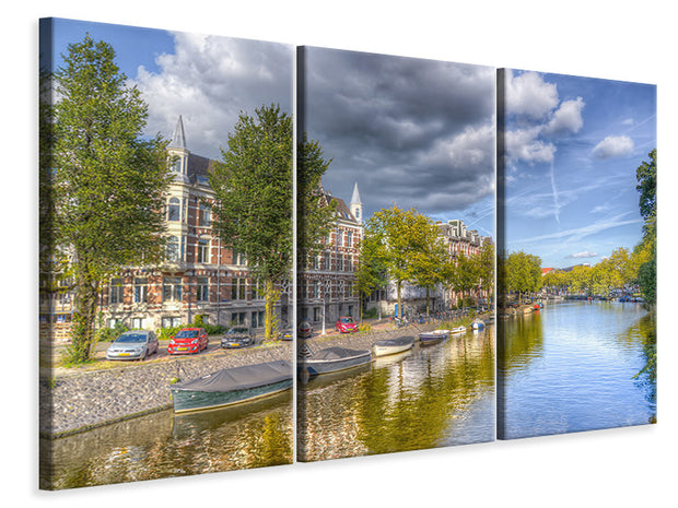 3 darab Vászonképek Idyllic Amsterdam