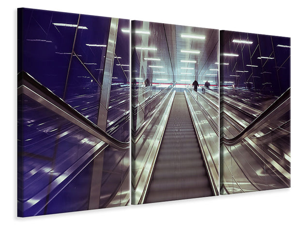 3 darab Vászonképek Modern escalators