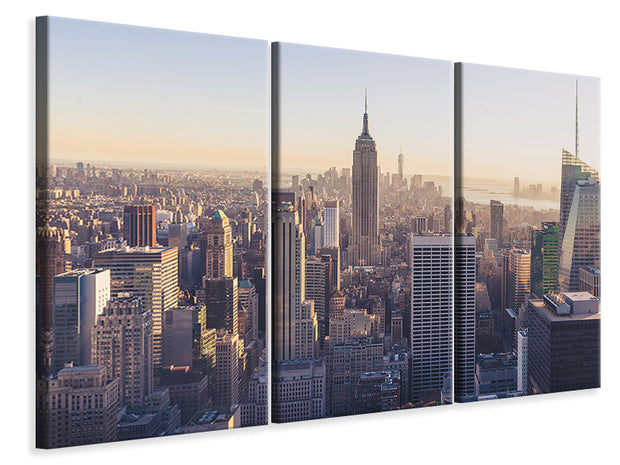 3 darab Vászonképek New York at sunrise