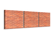 3 darab Vászonképek Panoramic Bricks