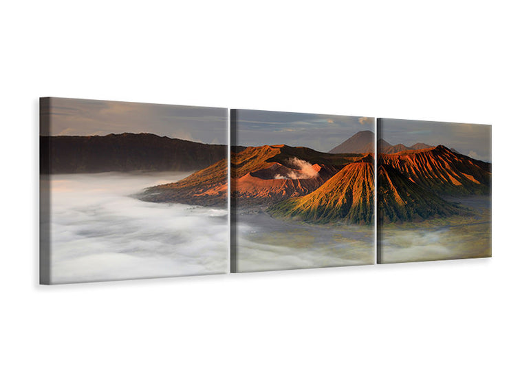 3 darab Vászonképek Panoramic The Bromo Volcano