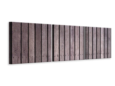 3 darab Vászonképek Panoramic Wood Wall