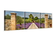 3 darab Vászonképek Panoramic Lavender Garden