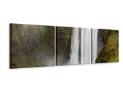 3 darab Vászonképek Panoramic Skogafoss