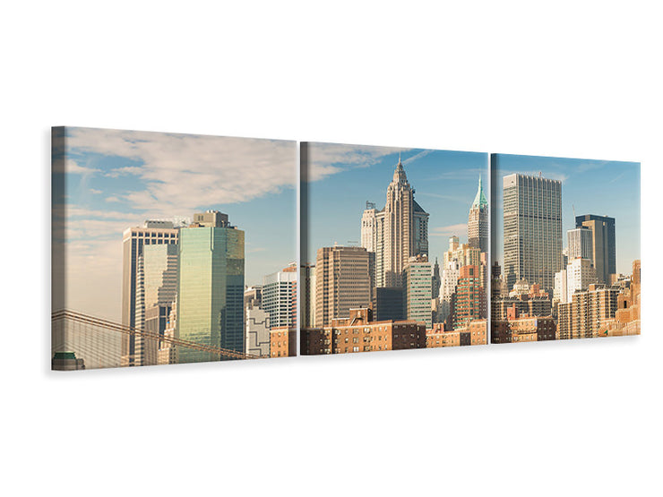3 darab Vászonképek Panoramic New York Skyline
