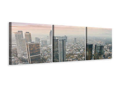 3 darab Vászonképek Panoramic Skyline Penthouse In New York