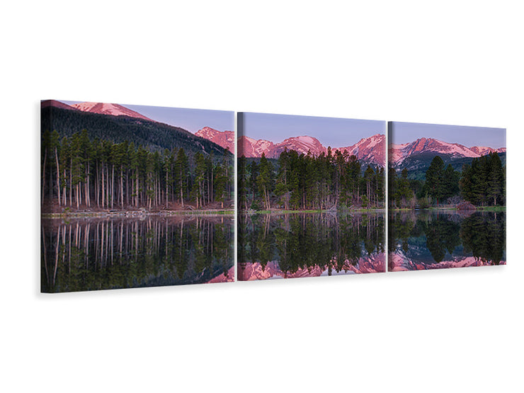 3 darab Vászonképek Panoramic Sprague Lake Rocky Mountains