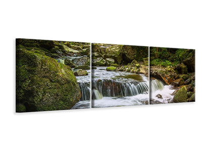 3 darab Vászonképek Panoramic Relaxation at the waterfall 2