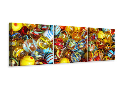 3 darab Vászonképek Panoramic glass beads