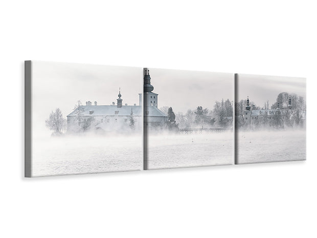 3 darab Vászonképek Panoramic Gmunden Castle Place