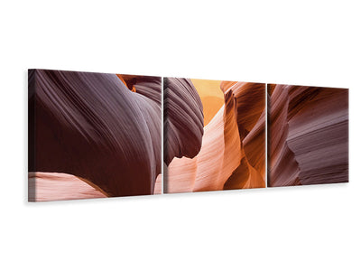 3 darab Vászonképek Panoramic Grand Antelope Canyon