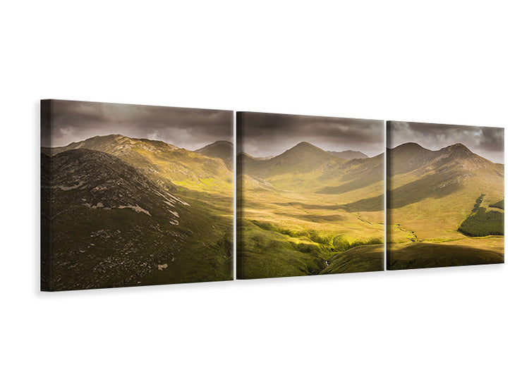 3 darab Vászonképek Panoramic Mystical mountains