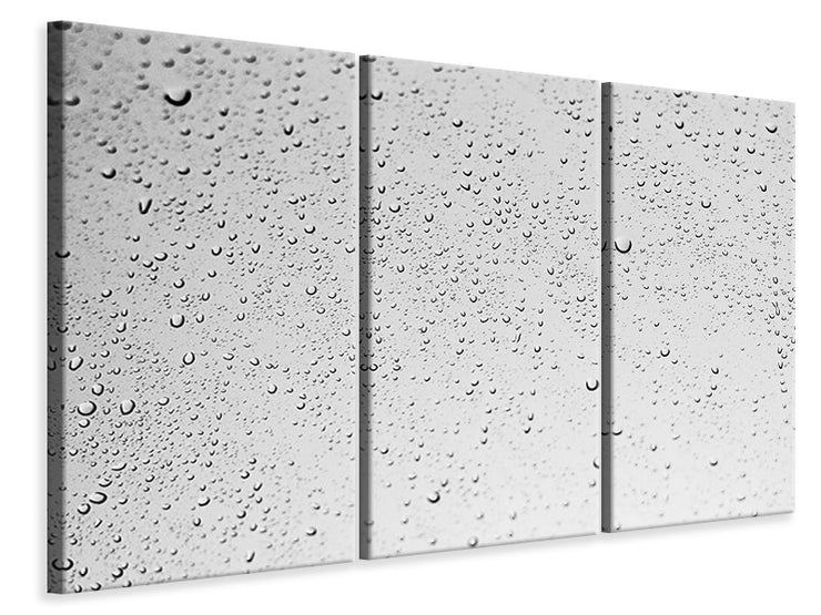 3 darab Vászonképek Rain on the wall