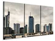 3 darab Vászonképek Skyline Frankfurt Germany