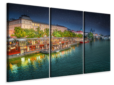 3 darab Vászonképek Starry sky in Prague