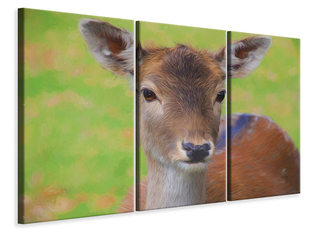 3 darab Vászonképek Sweet deer
