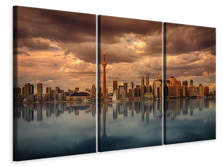 3 darab Vászonképek Toronto at dusk