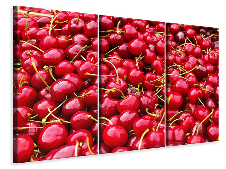 3 darab Vászonképek XL cherries