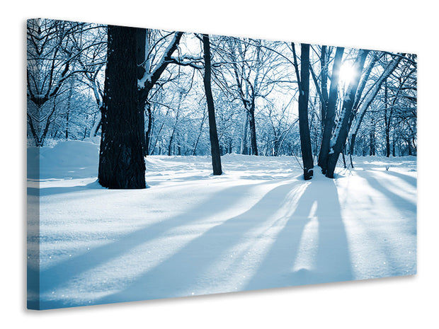 Vászonképek The Forest Without Tracks In The Snow