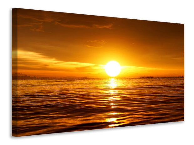 Vászonképek Glowing Sunset On The Water