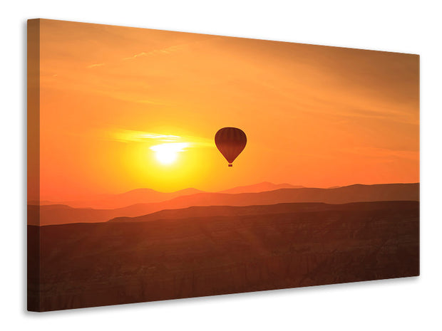 Vászonképek Hot Air Balloon At Sunset