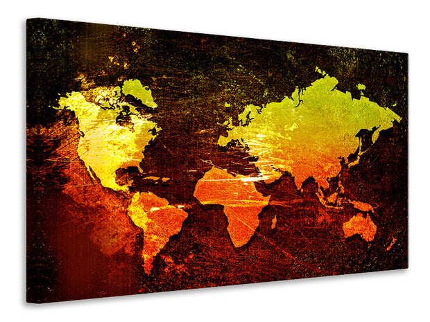 Vászonképek Retro World Map