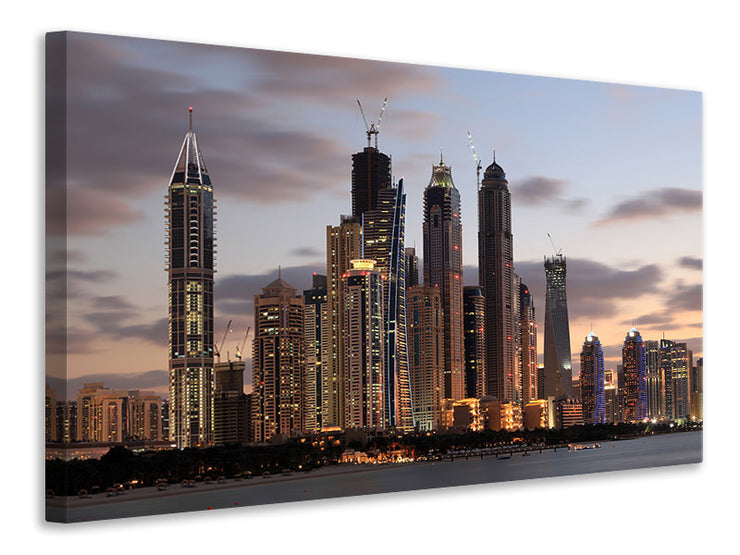 Vászonképek Skyline Dubai At Sunset