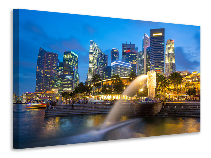 Vászonképek Skyline Singapore Into A Sea Of Lights