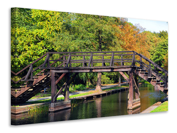 Vászonképek Old wood bridge