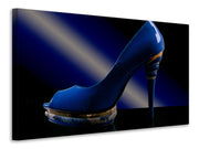 Vászonképek The blue high heel