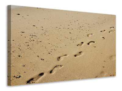 Vászonképek Footprints in the sand