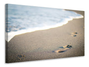 Vászonképek Footprints in the sand on the beach