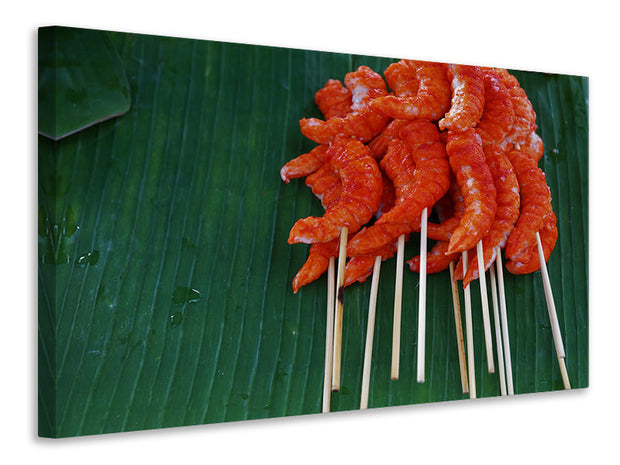 Vászonképek Shrimp kebab