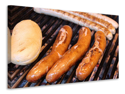 Vászonképek Grilled sausage