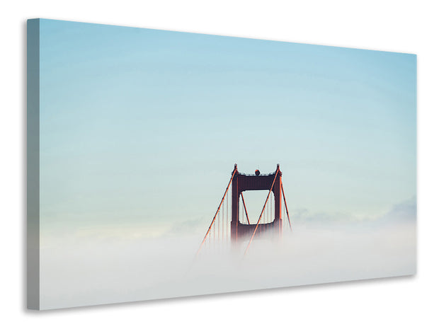 Vászonképek Golden Gate in the fog