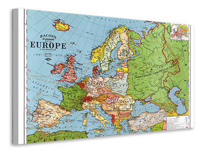Vászonképek Map Europe