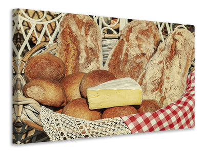 Vászonképek Picnic bread basket