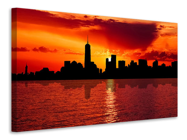 Vászonképek NYC skyline at dusk
