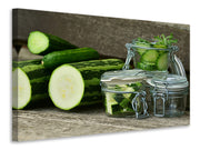 Vászonképek Zucchinis and cucumbers