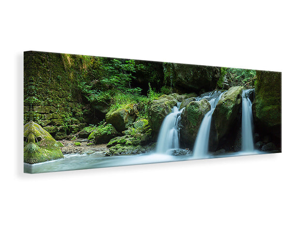 Panorámás Vászonképek Falling Water in the Wood