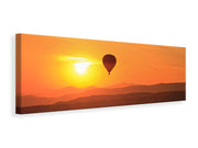 Panorámás Vászonképek Hot Air Balloon At Sunset
